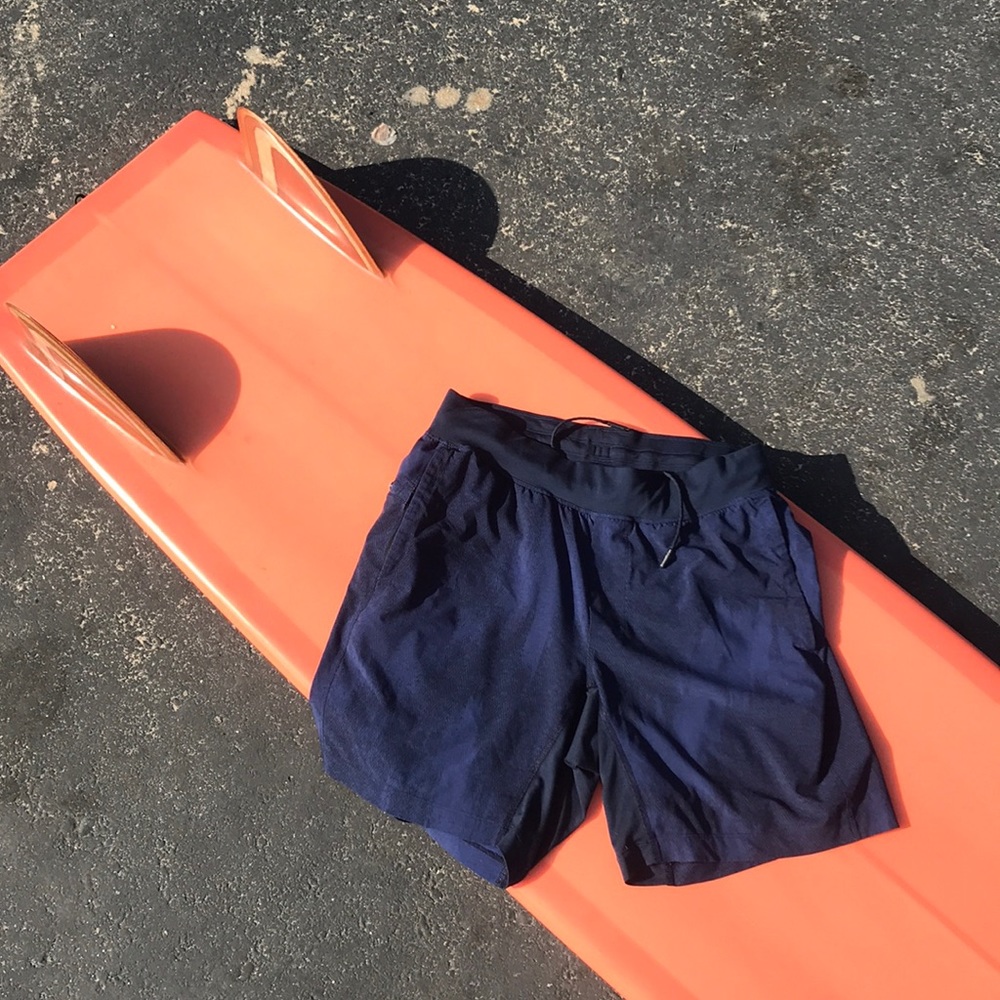 Navy blue lululemon shorts